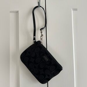 Black Coach wristlet